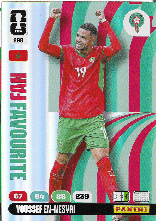 Youssef En-Nesyri Fan Favorite (298)  - Adrenalyn XL World Cup 2026