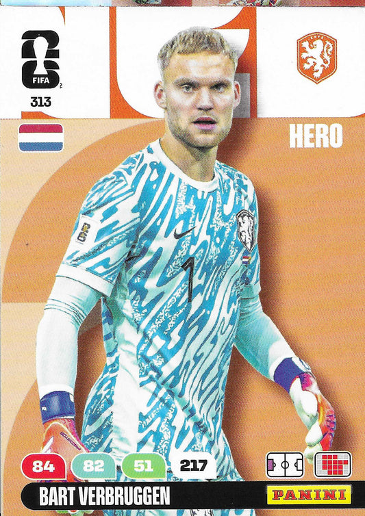 Bart Verbruggen Básica (313)  - Adrenalyn XL World Cup 2026