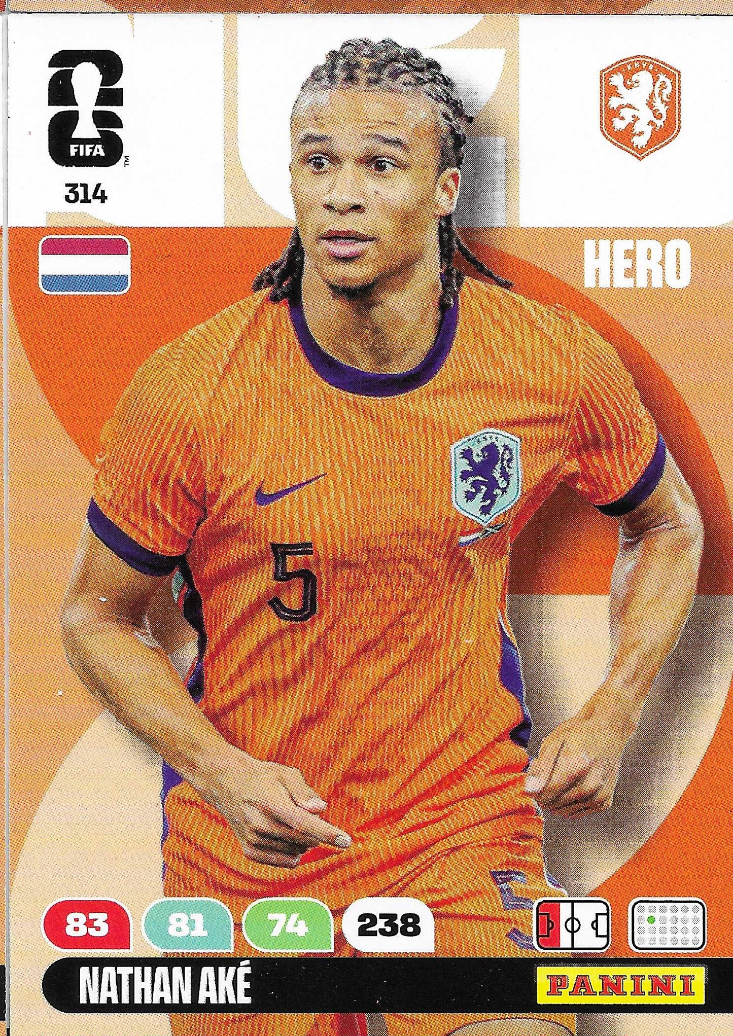 Nathan Aké Básica (314)  - Adrenalyn XL World Cup 2026