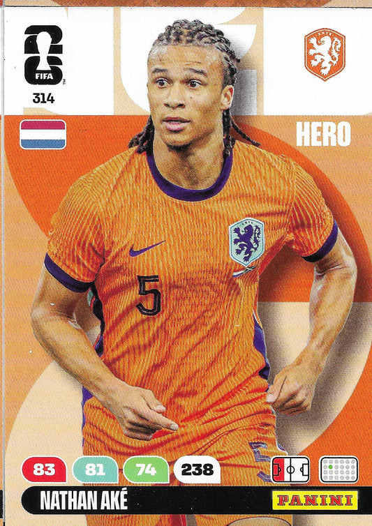 Nathan Aké Básica (314)  - Adrenalyn XL World Cup 2026