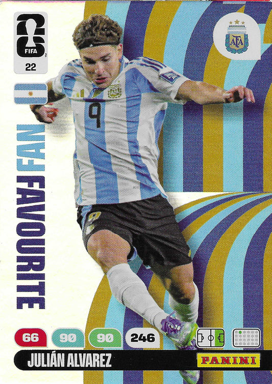 Julián Álvarez Fan Favorite (22)  - Adrenalyn XL World Cup 2026