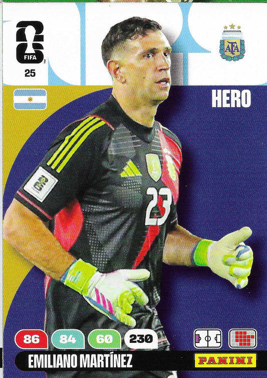 Emiliano Martínez Básica (25)  - Adrenalyn XL World Cup 2026