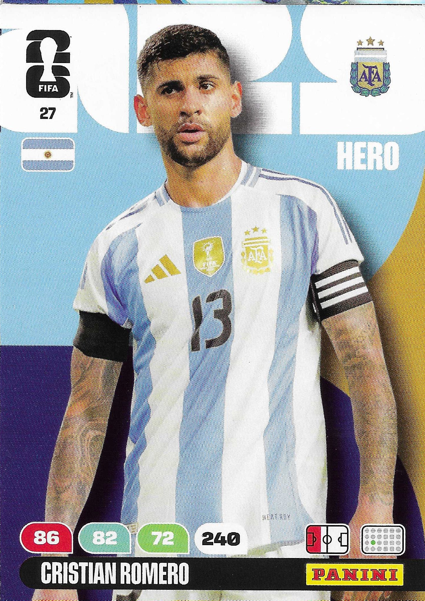Cristian Romero Básica (27)  - Adrenalyn XL World Cup 2026