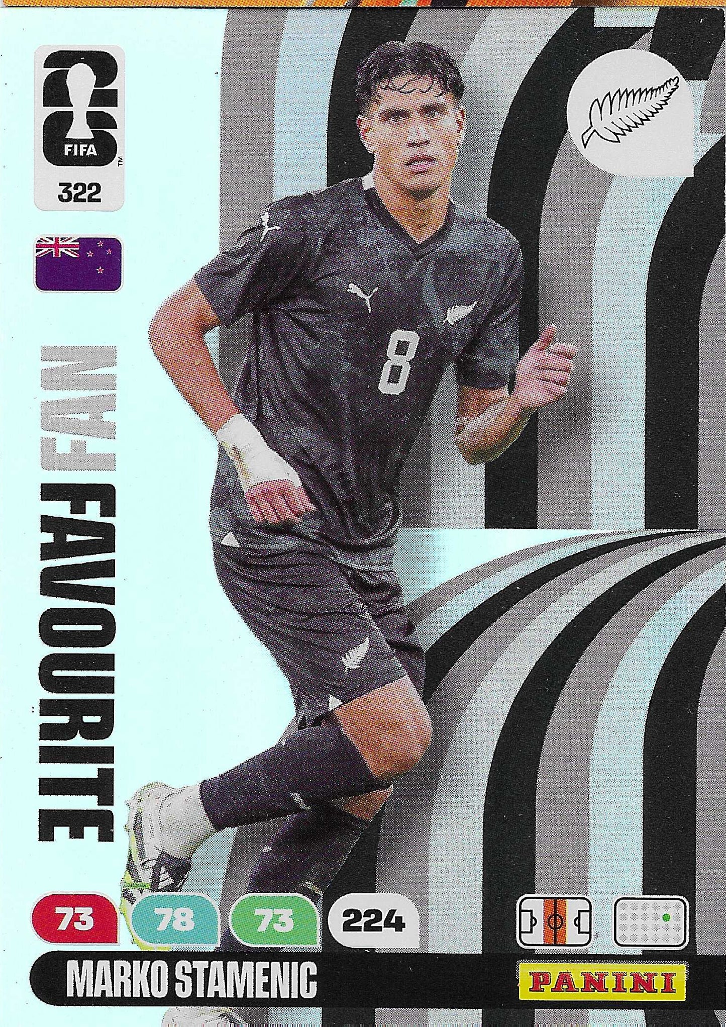 Marko Stamenic Fan Favorite (322)  - Adrenalyn XL World Cup 2026