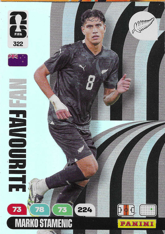 Marko Stamenic Fan Favorite (322)  - Adrenalyn XL World Cup 2026