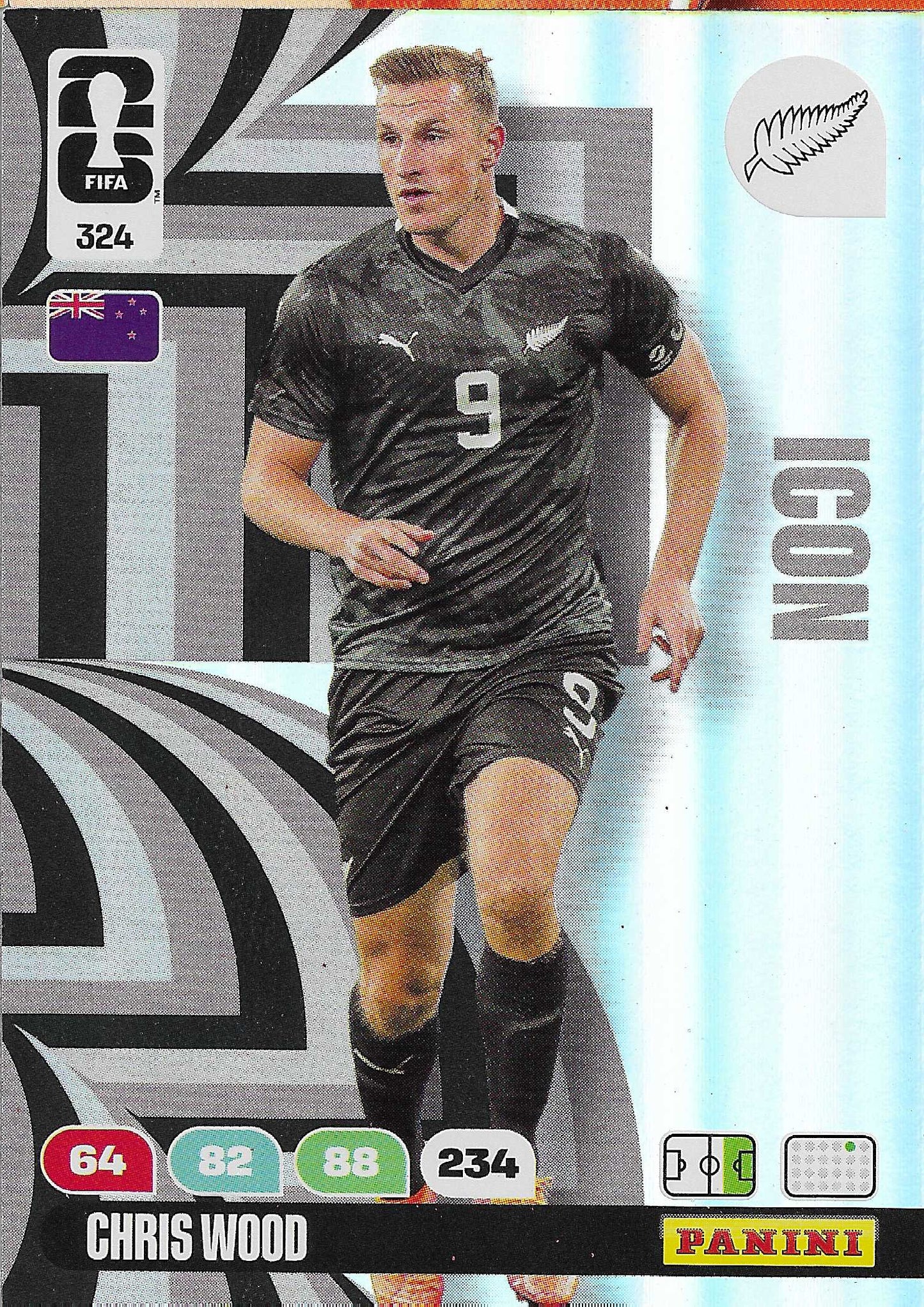 Chris Wood Icon (324)  - Adrenalyn XL World Cup 2026