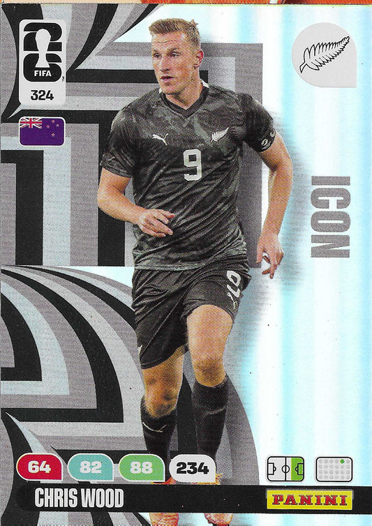 Chris Wood Icon (324)  - Adrenalyn XL World Cup 2026