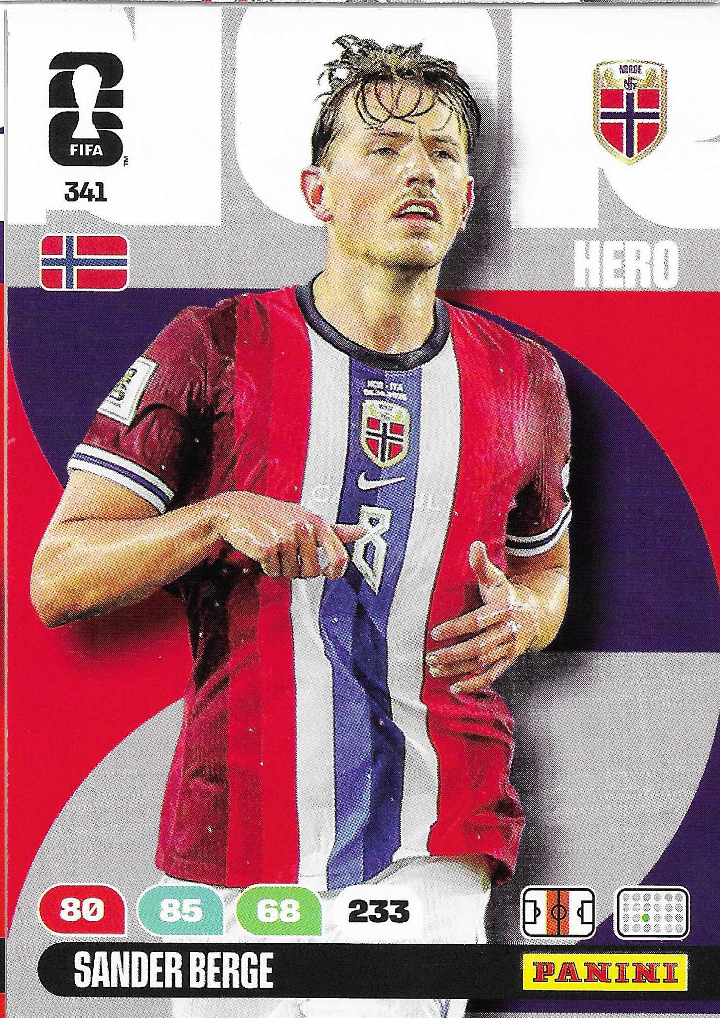 Sander Berge Básica (341)  - Adrenalyn XL World Cup 2026