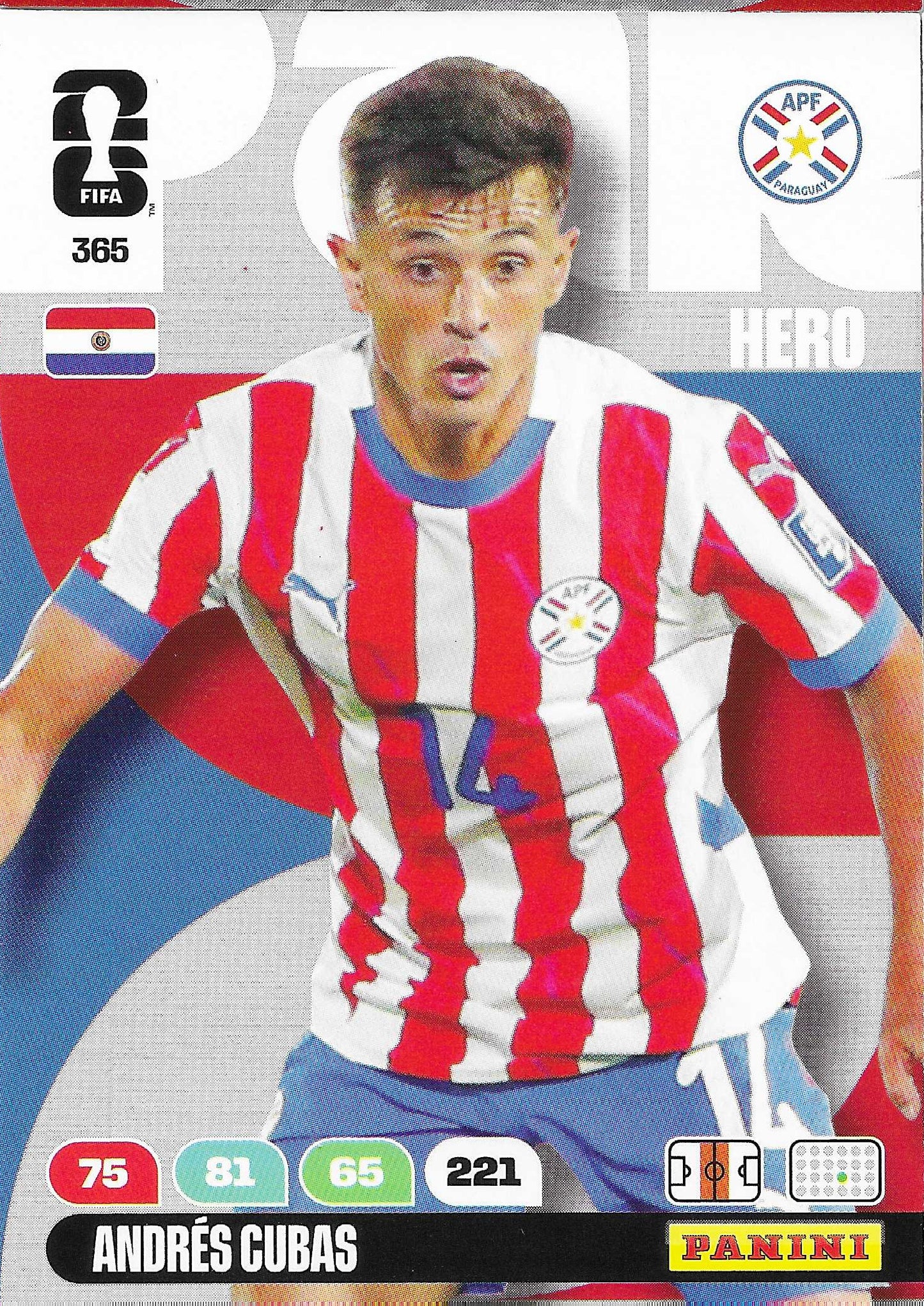 Andrés Cubas Básica (365)  - Adrenalyn XL World Cup 2026
