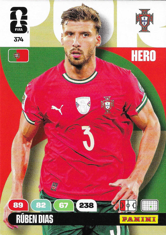 Rúben Dias Básica (374)  - Adrenalyn XL World Cup 2026