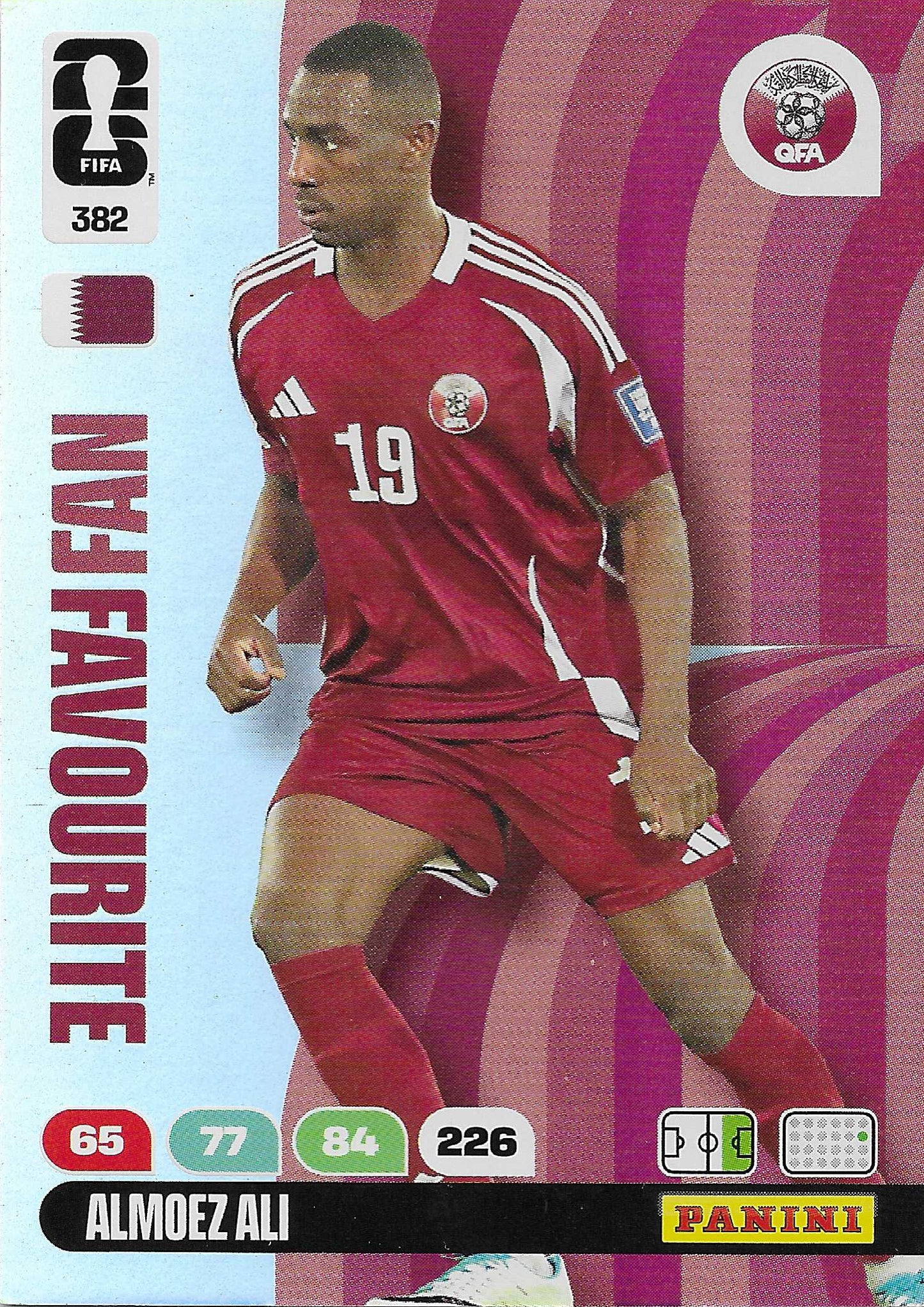Almoez Ali Fan Favorite (382)  - Adrenalyn XL World Cup 2026