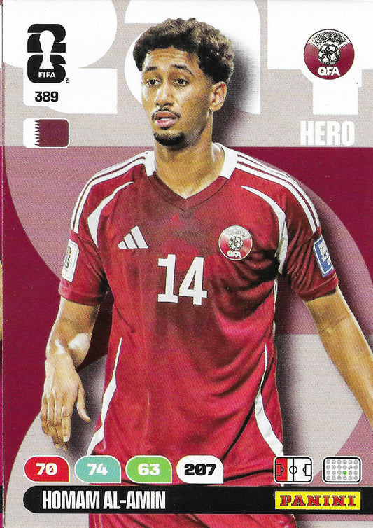 Homam Al-Amin Básica (389)  - Adrenalyn XL World Cup 2026