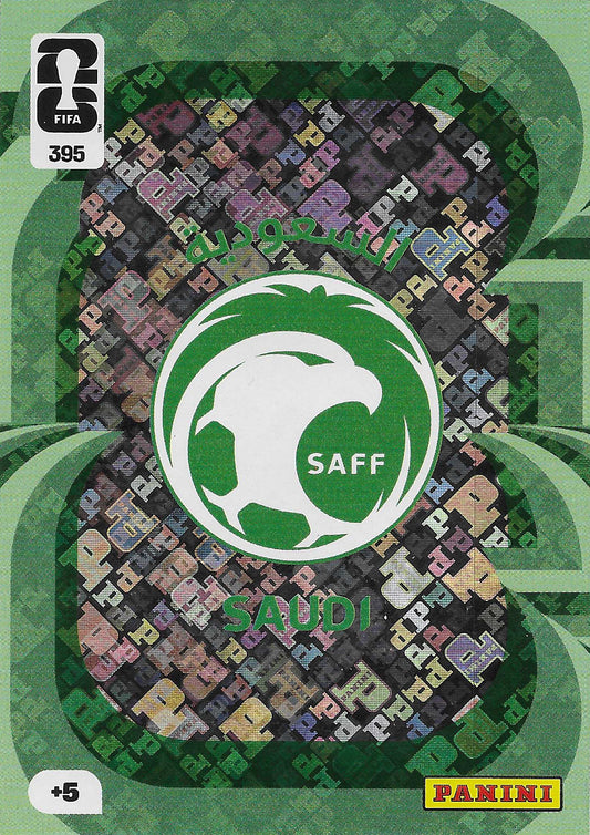 Escudo Arabia Saudí (395)  - Adrenalyn XL World Cup 2026
