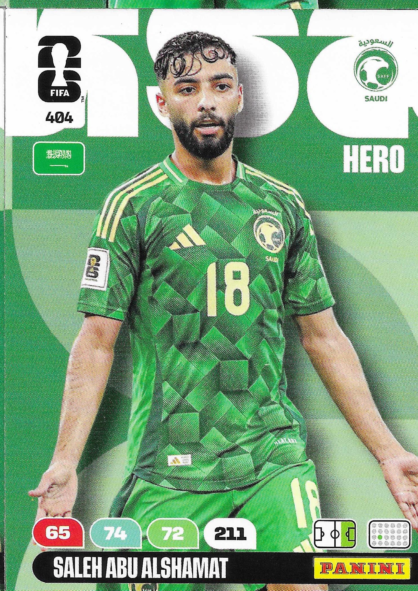Saleh Abu Alshamat Básica (404)  - Adrenalyn XL World Cup 2026