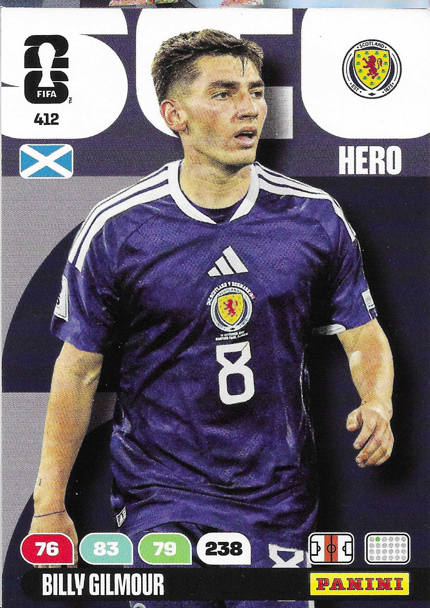 Billy Gilmour Básica (412)  - Adrenalyn XL World Cup 2026