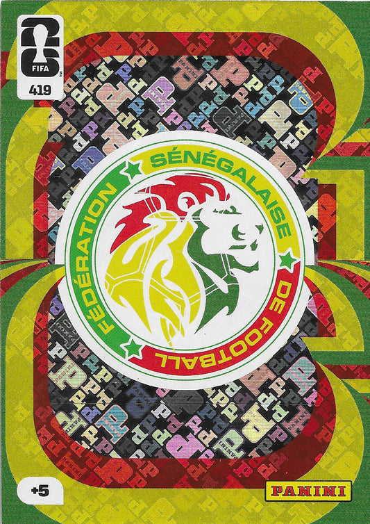 Escudo Senegal (419)  - Adrenalyn XL World Cup 2026