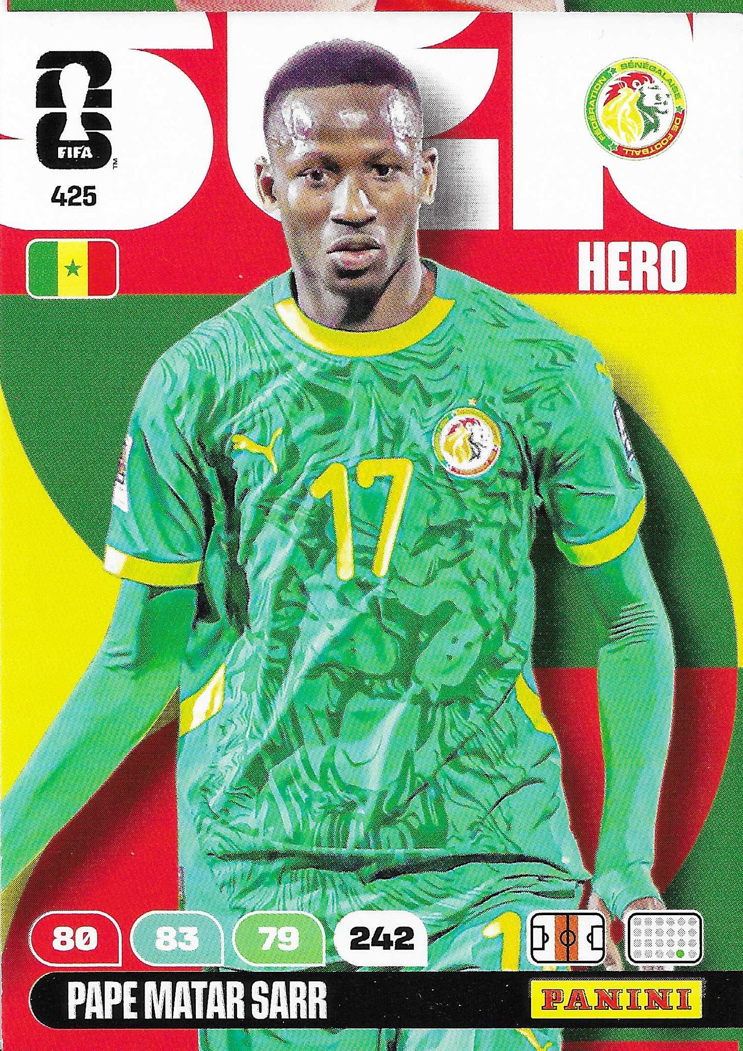Pape Matar Sarr Básica (425)  - Adrenalyn XL World Cup 2026