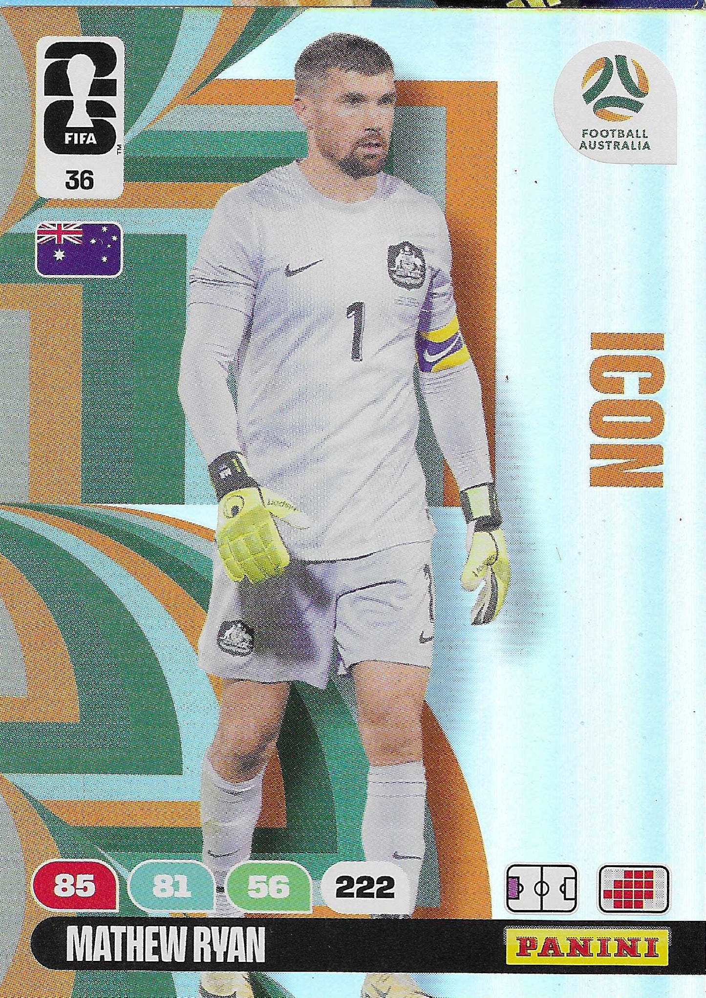 Mathew Ryan Icon (36)  - Adrenalyn XL World Cup 2026