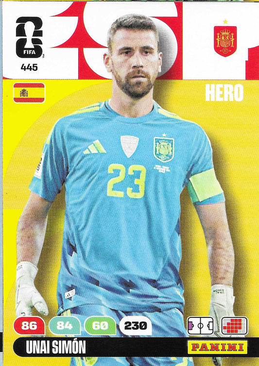 Unai Simón Básica (445)  - Adrenalyn XL World Cup 2026