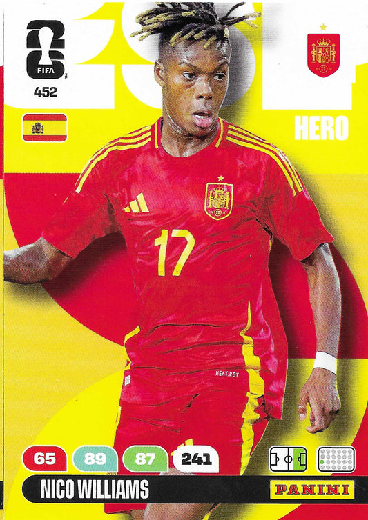 Nico Williams Básica (452)  - Adrenalyn XL World Cup 2026
