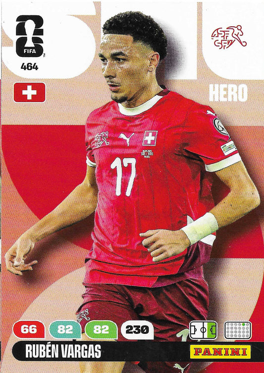 Rubén Vargas Básica (464)  - Adrenalyn XL World Cup 2026