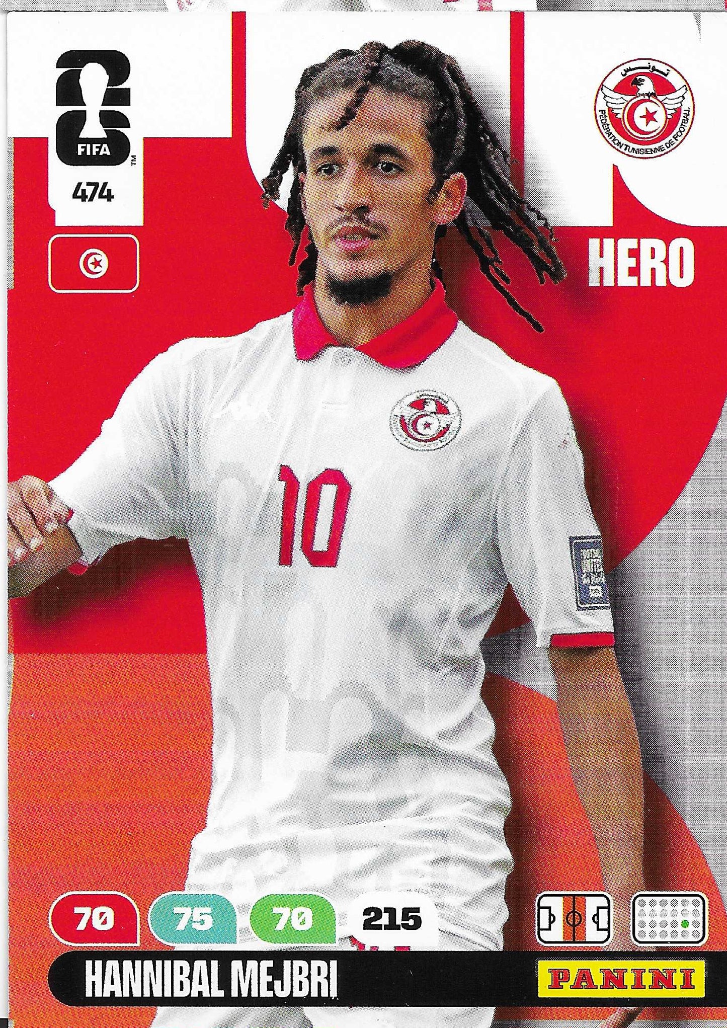 Hannibal Mejbri Básica (474)  - Adrenalyn XL World Cup 2026