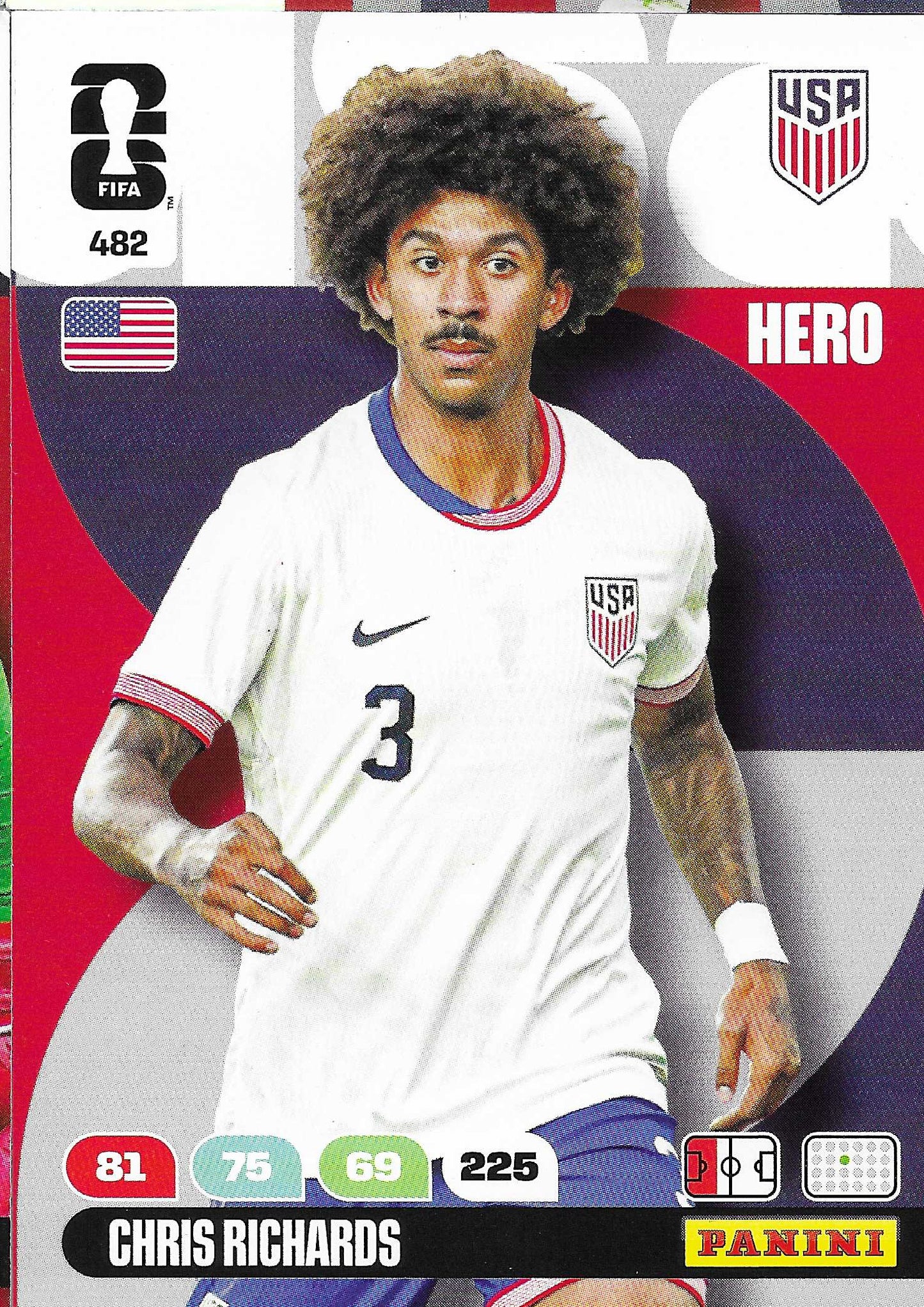 Chris Richards Básica (482)  - Adrenalyn XL World Cup 2026