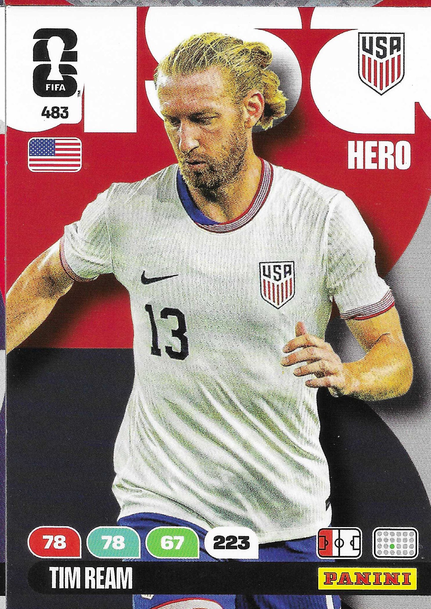 Tim Ream Básica (483)  - Adrenalyn XL World Cup 2026
