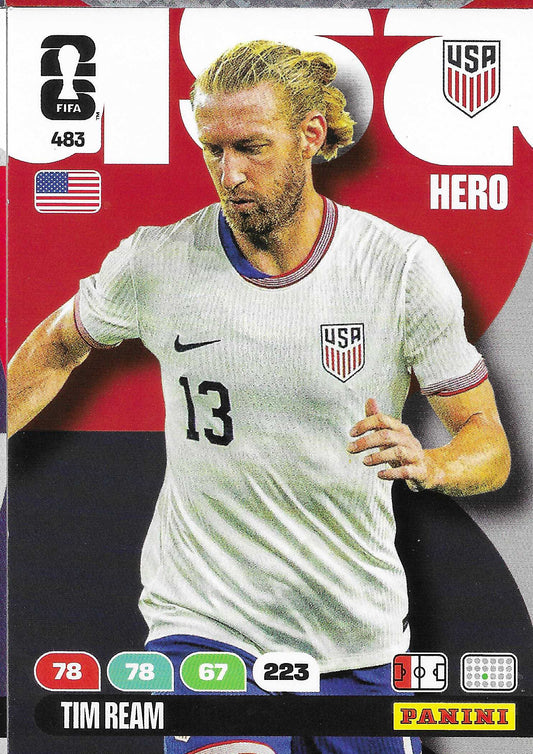 Tim Ream Básica (483)  - Adrenalyn XL World Cup 2026