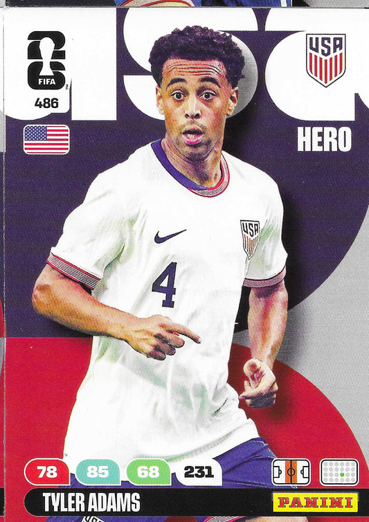 Tyler Adams Básica (486)  - Adrenalyn XL World Cup 2026