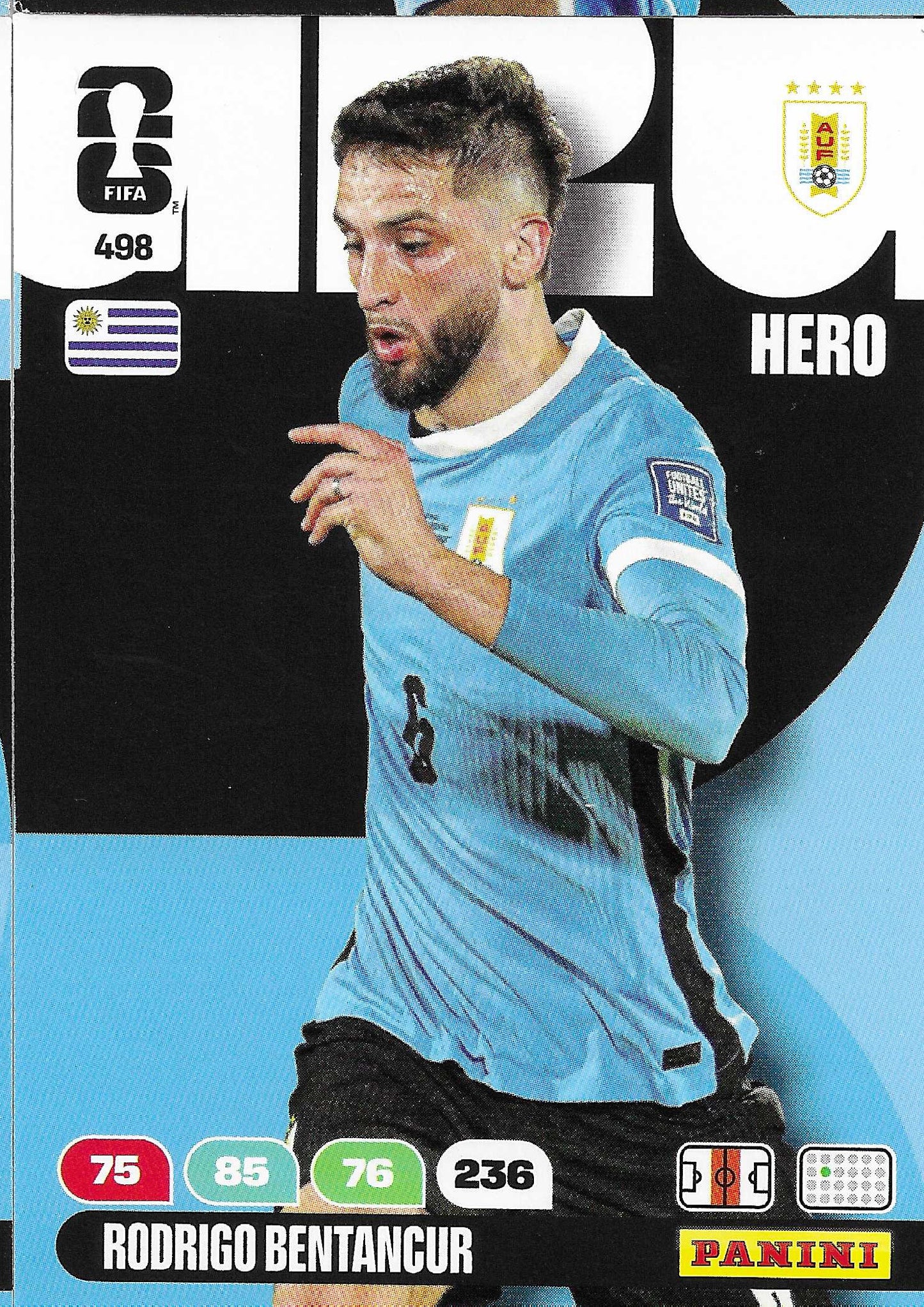 Rodrigo Bentancur Básica (498)  - Adrenalyn XL World Cup 2026