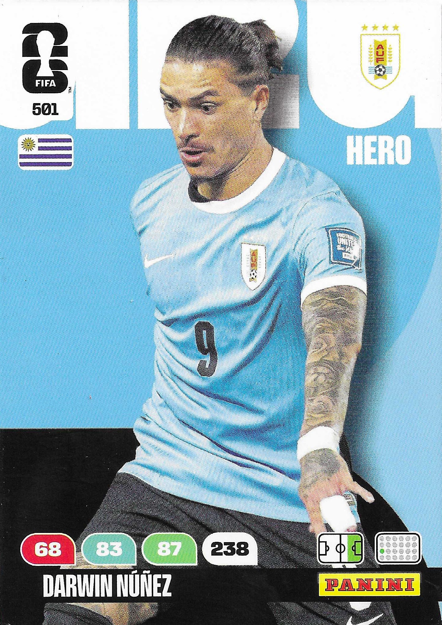 Darwin Núñez Básica (501)  - Adrenalyn XL World Cup 2026