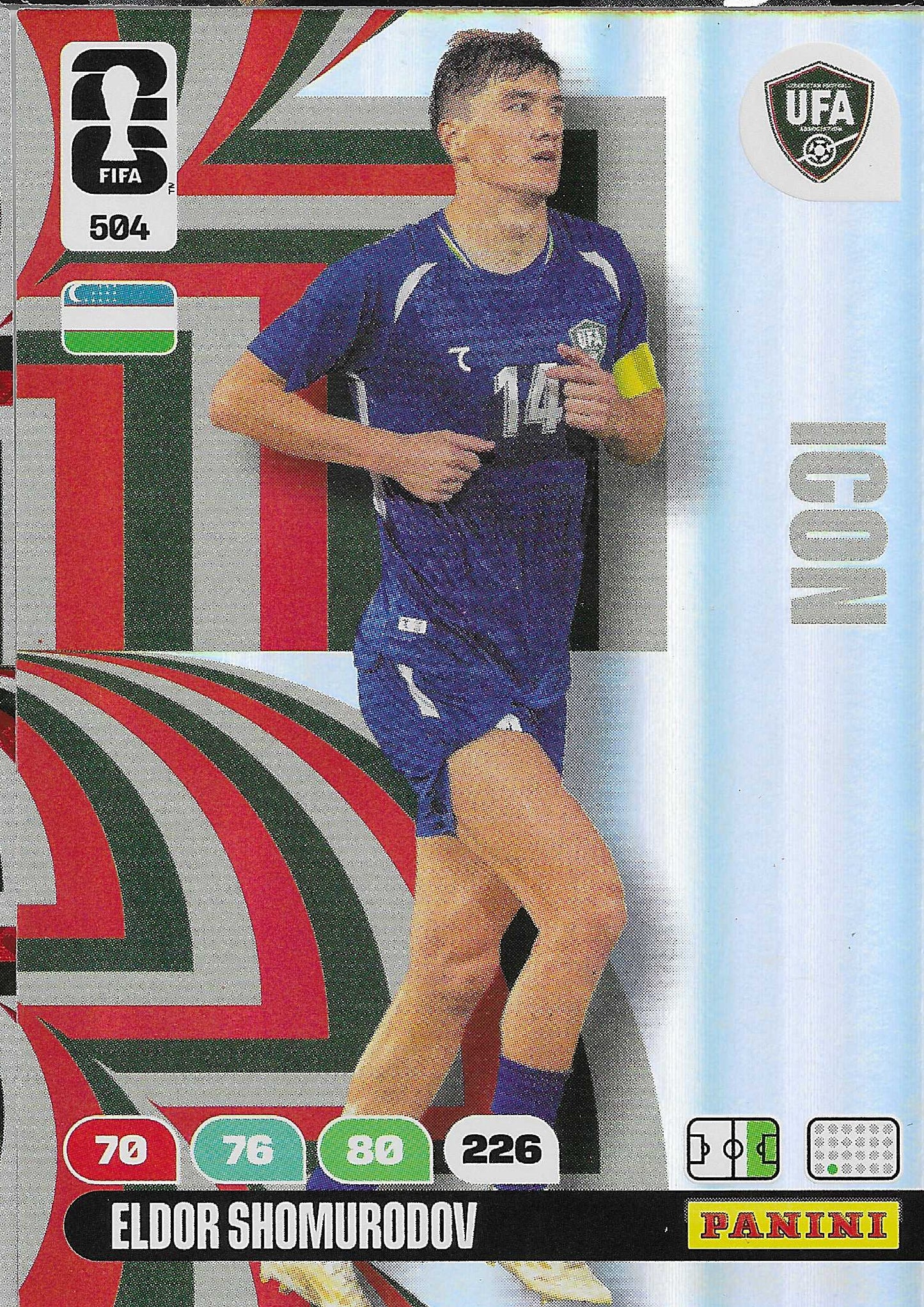 Eldor Shomurodov Icon (504)  - Adrenalyn XL World Cup 2026