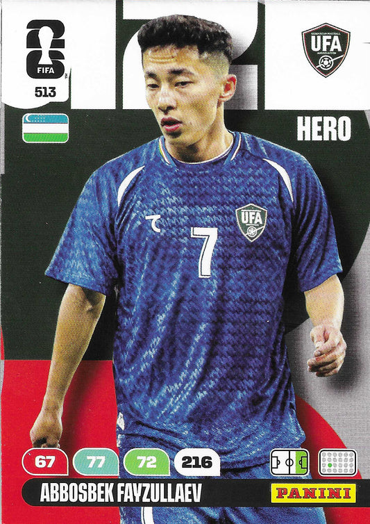 Abbosbek Fayzullaev Básica (513)  - Adrenalyn XL World Cup 2026