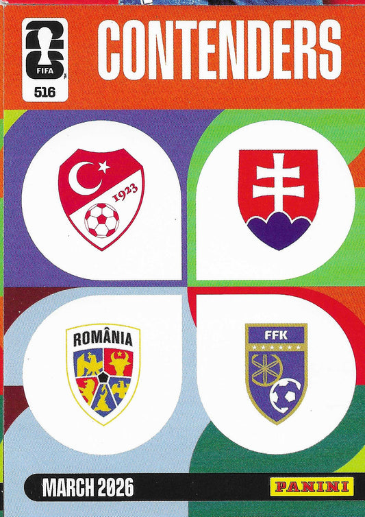 TUR - ROU / SVK - KOS Contenders (516)  - Adrenalyn XL World Cup 2026