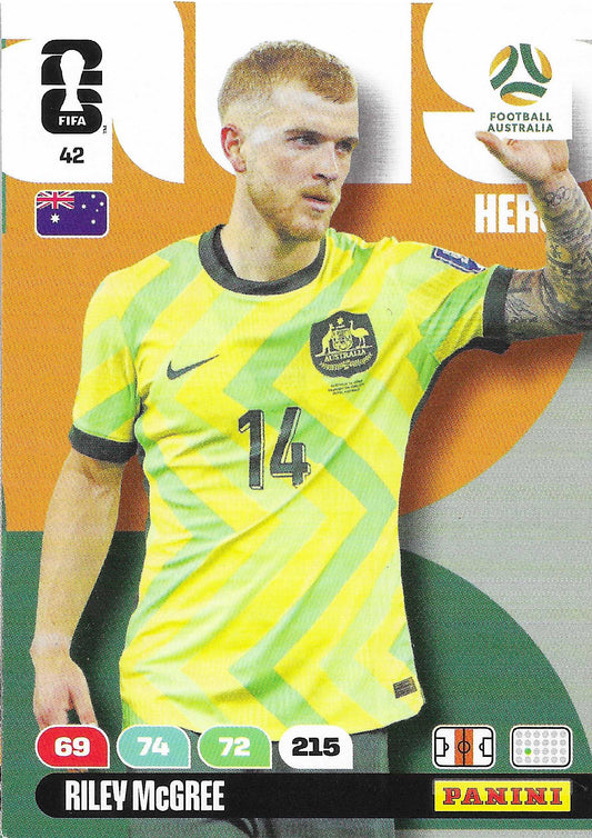 Riley Mcgree Básica (42)  - Adrenalyn XL World Cup 2026