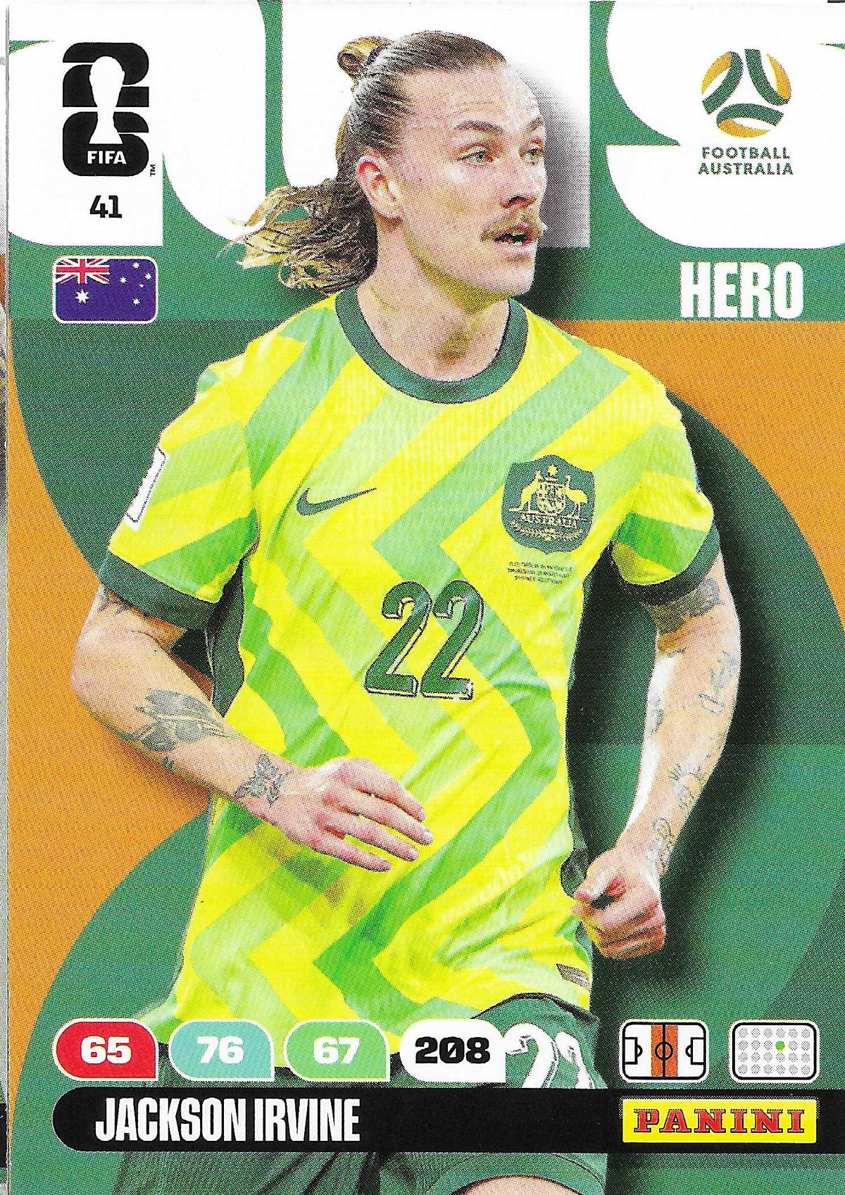 Jackson Irvine Básica (41)  - Adrenalyn XL World Cup 2026