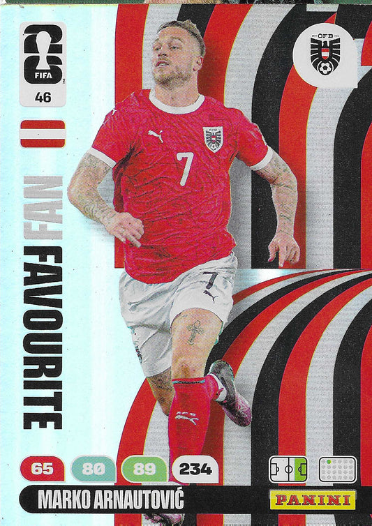Marko Arnautovic Fan Favorite (46)  - Adrenalyn XL World Cup 2026