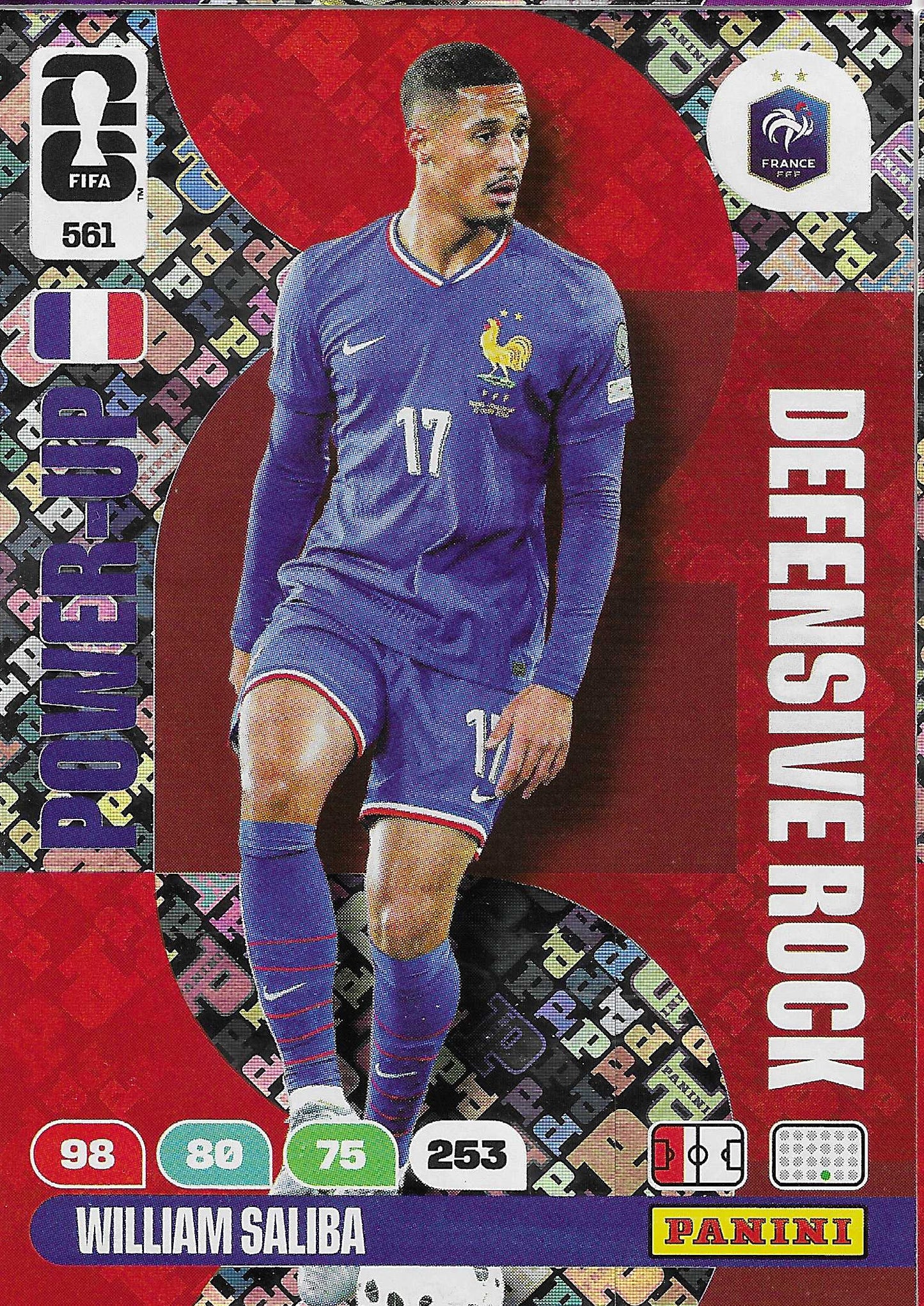 Saliba Defensive Rocks (561)  - Adrenalyn XL World Cup 2026