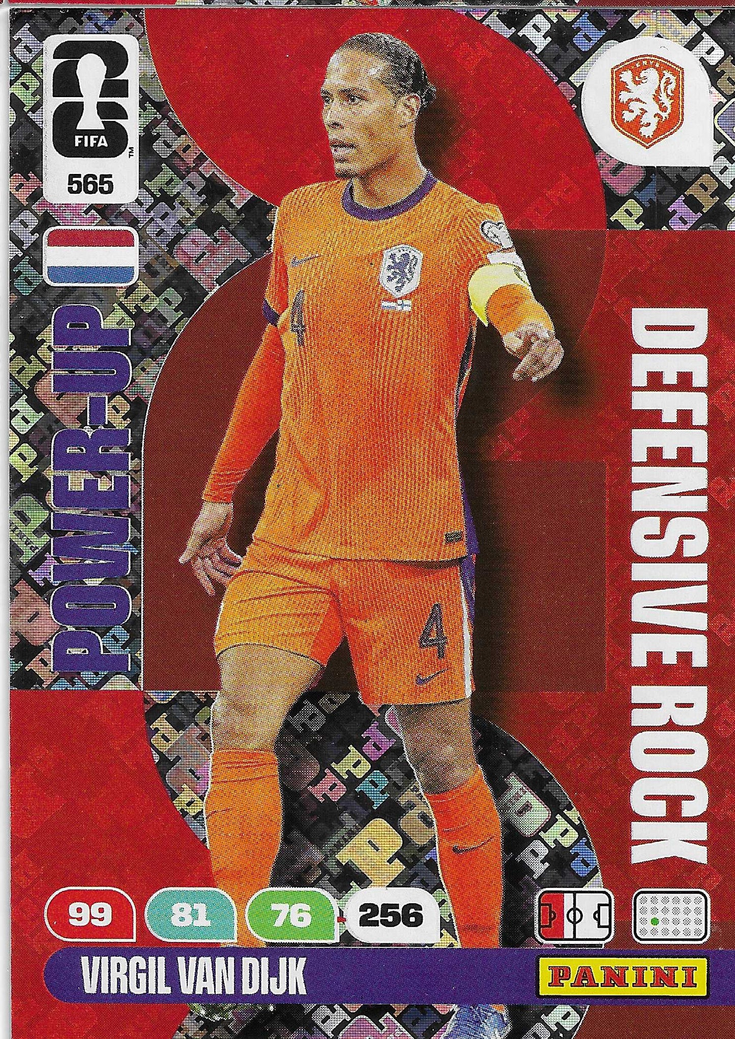 Van Dijk Defensive Rocks (565)  - Adrenalyn XL World Cup 2026