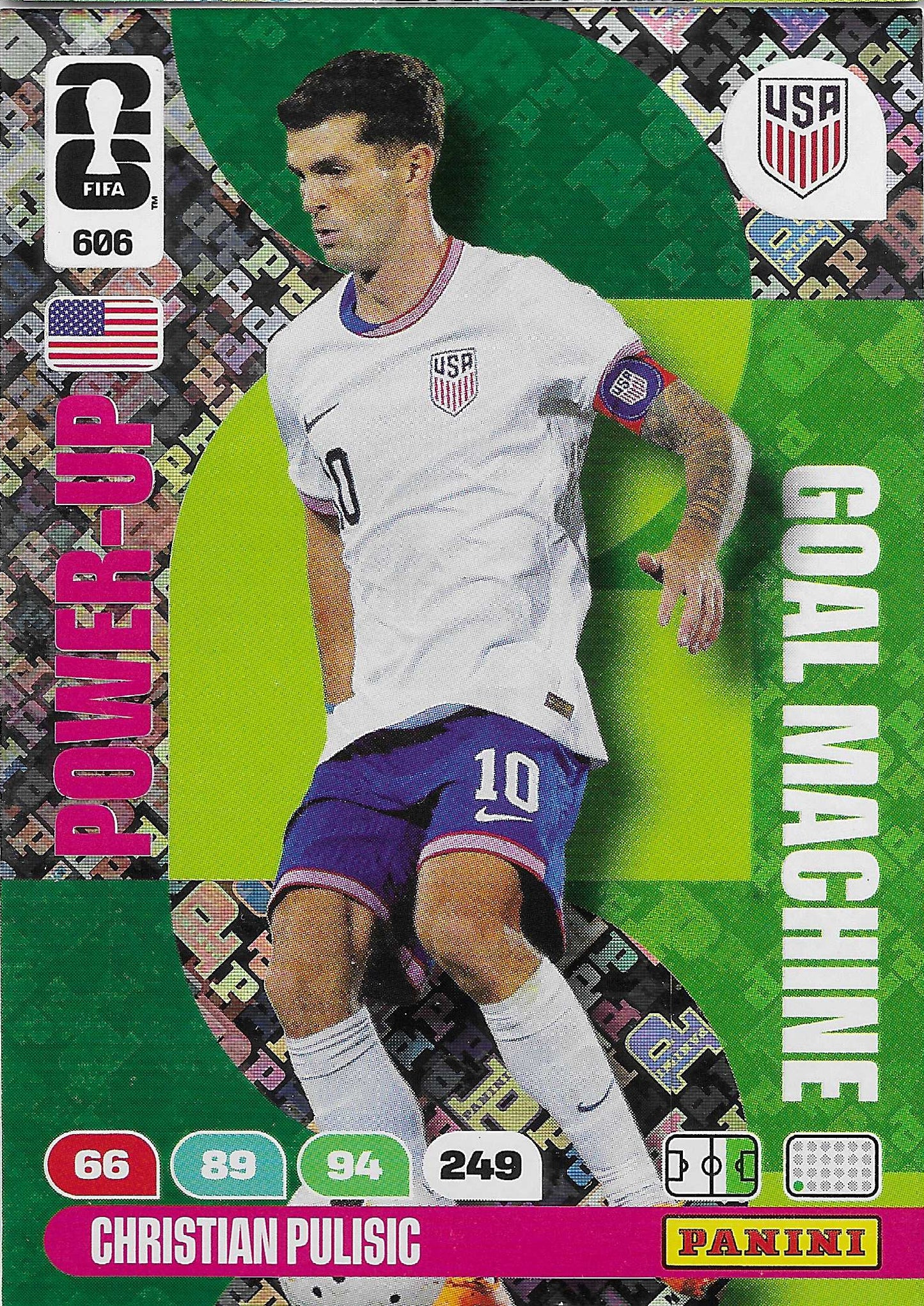 Pulisic Goal Machines (606)  - Adrenalyn XL World Cup 2026