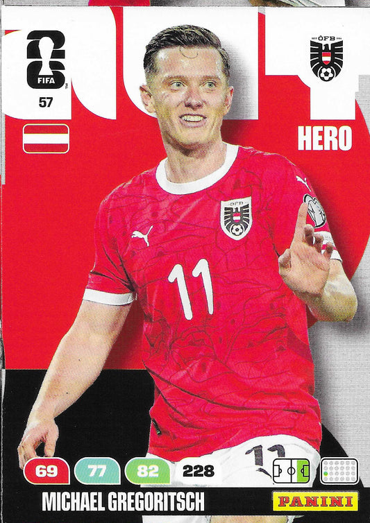 Michael Gregoritsch Básica (57)  - Adrenalyn XL World Cup 2026