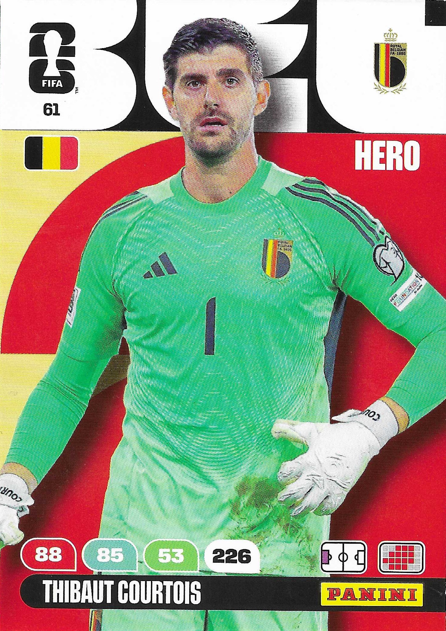 Thibaut Courtois Básica (61)  - Adrenalyn XL World Cup 2026