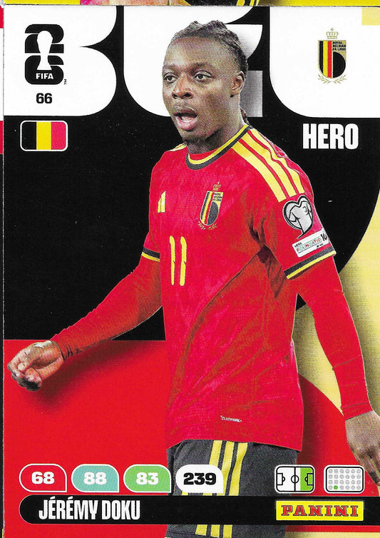 Jérémy Doku Básica (66)  - Adrenalyn XL World Cup 2026