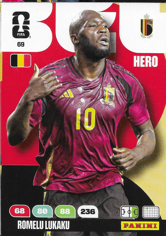 Romelu Lukaku Básica (69)  - Adrenalyn XL World Cup 2026