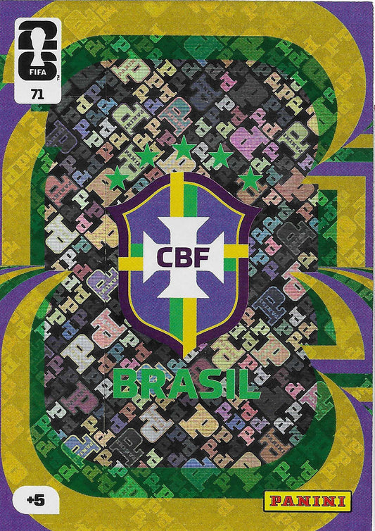 Escudo Brasil (71)  - Adrenalyn XL World Cup 2026