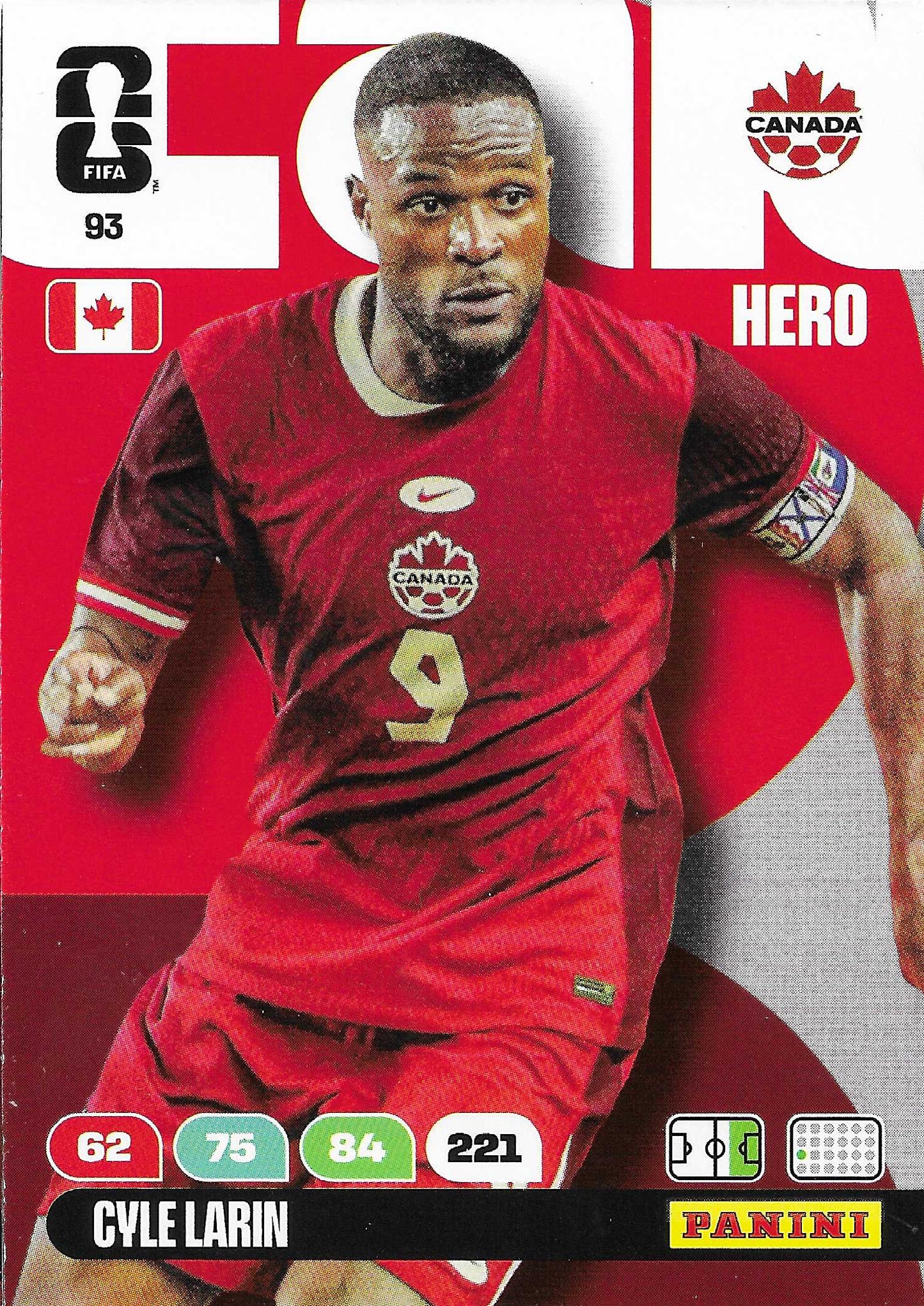 Cyle Larin Básica (93)  - Adrenalyn XL World Cup 2026