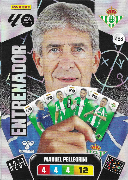 Manuel Pellegrini Entrenador (483)  - Adrenalyn XL LaLiga 2025/2026