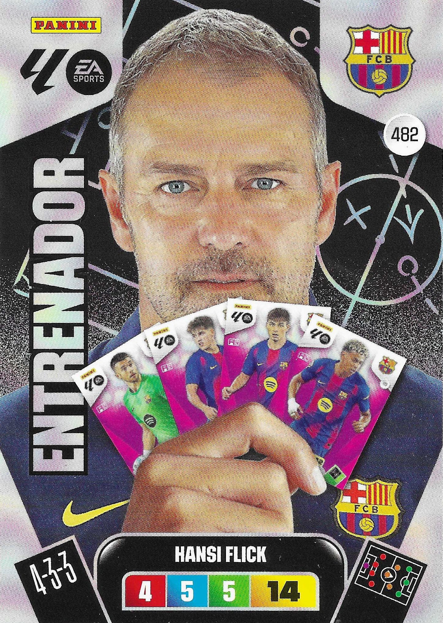 Hansi Flick Entrenador (482)  - Adrenalyn XL LaLiga 2025/2026