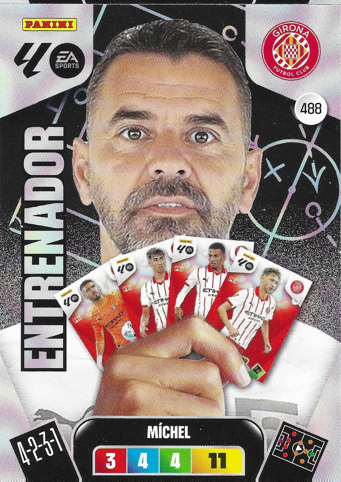 Míchel Entrenador (488)  - Adrenalyn XL LaLiga 2025/2026